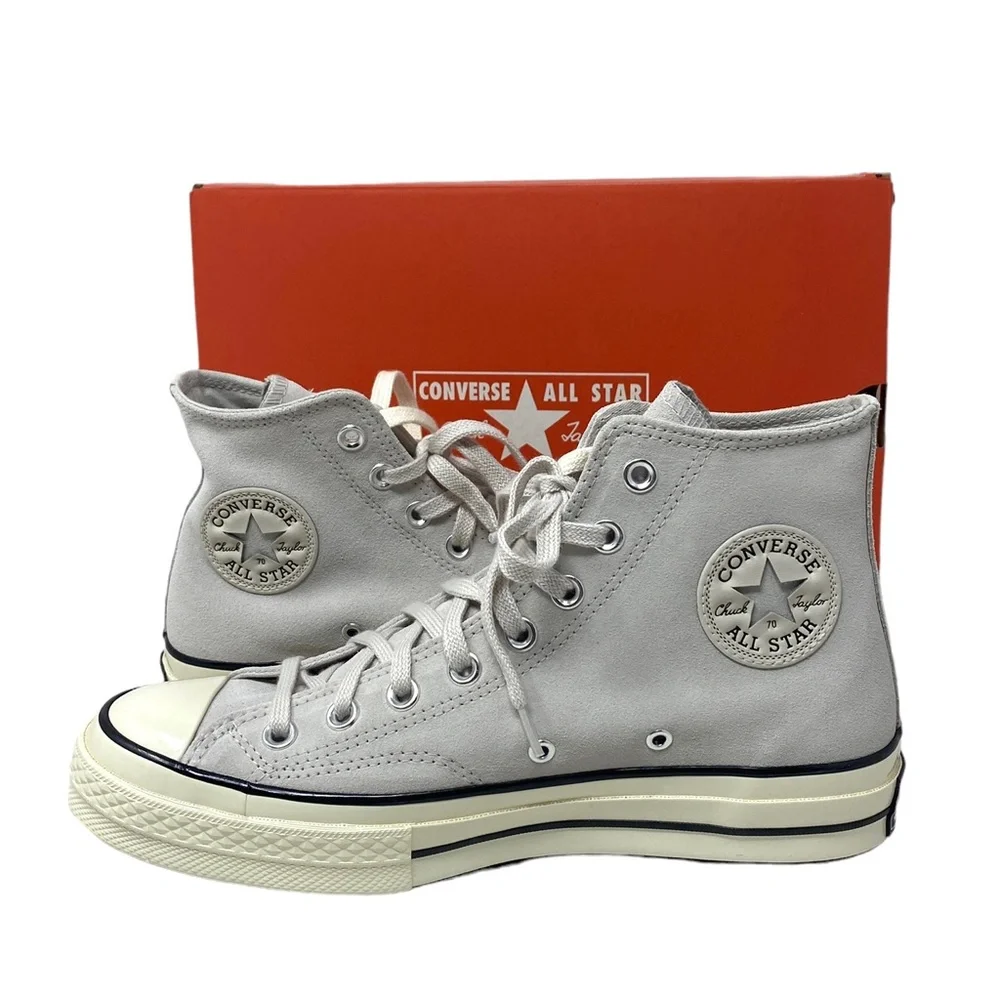 Converse Chuck 70 High Top Suede Shoes Women's Size Pale Putty Casual A01459C - Picture 3 of 9